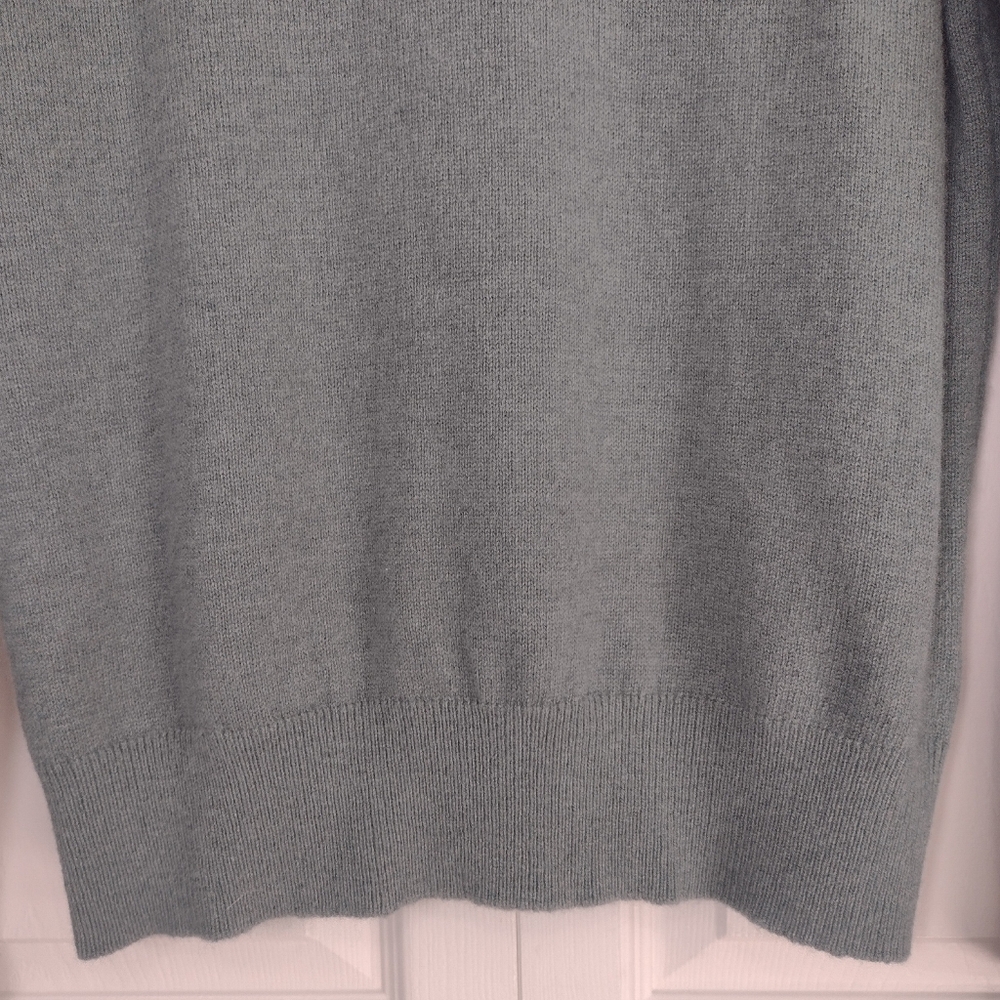 H&M Essentials No. 10 Wool Blend Crewneck Raglan Sweater Sage Green Men's Small - Picture 9 of 16